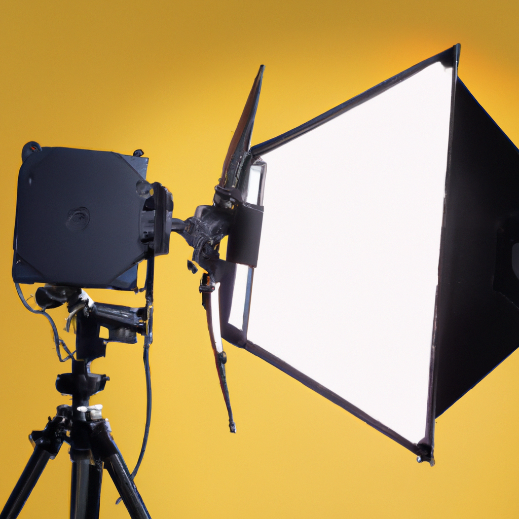 Studio photo moderne avec éclairages et fond